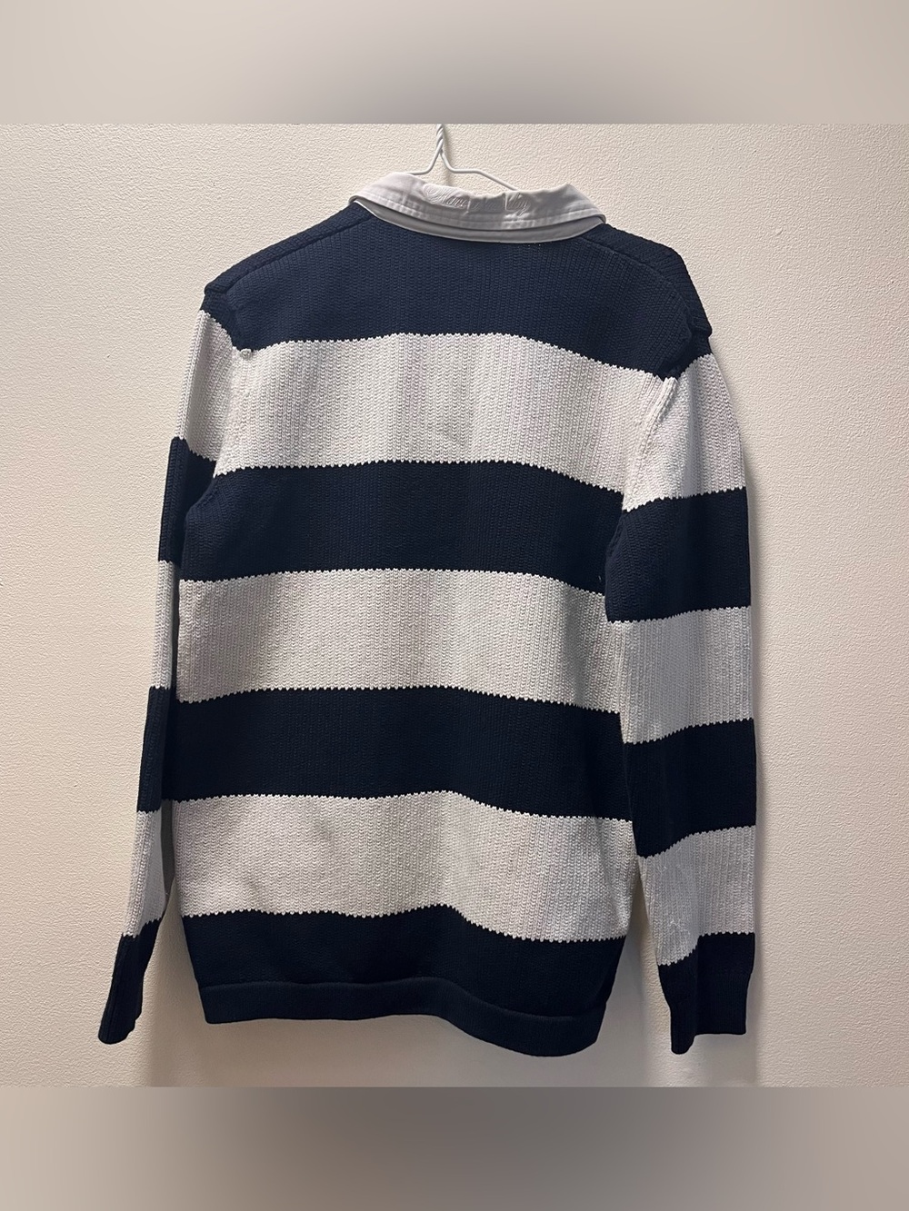 Johnny Lambs Yacht Club Nautical Navy/White Coastal Nautical Sweater, Men’s, XL - Picture 2 of 6
